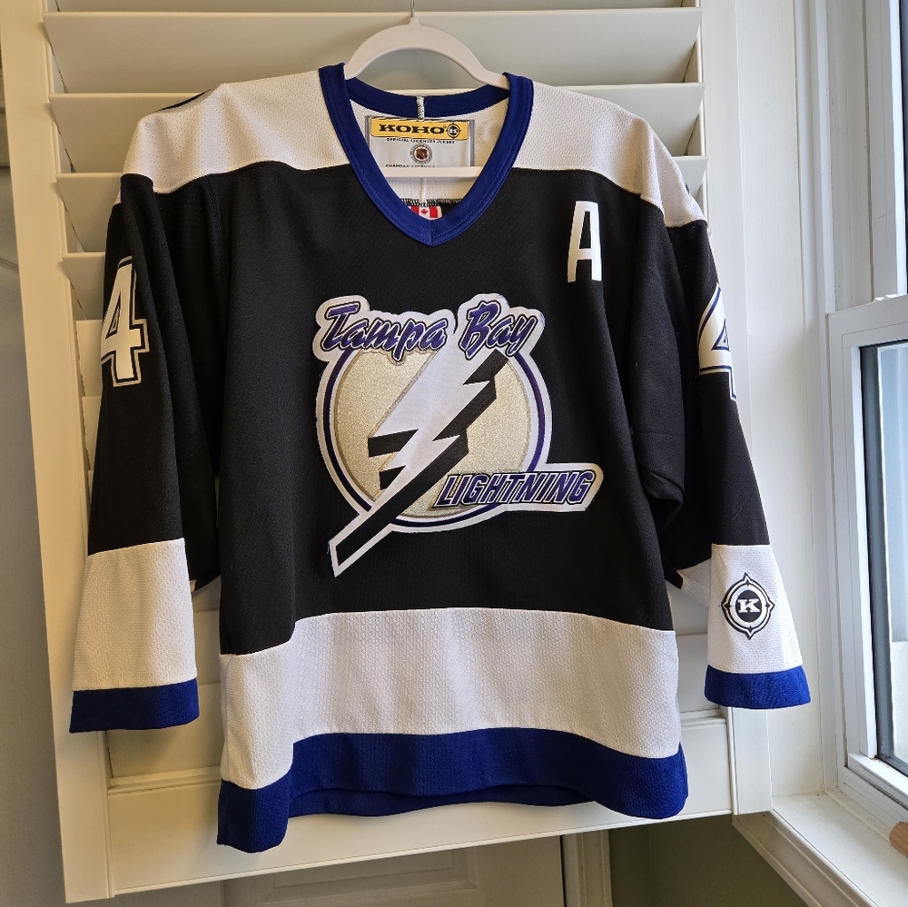 Vintage 90’s KOHO #4 Lecavalier Tampa Bay Lightning Hockey Jersey Large
